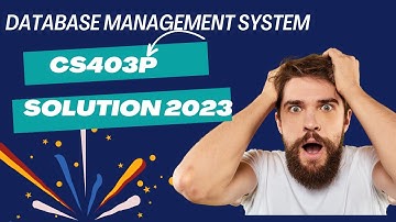 CS403p Assignment 1 Spring Solution 2023 | CS403p Assignment 1 2023 | By #Genius_zed