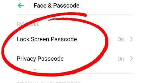 How to set Pattern/Face Lock in Oppo A1K 2023