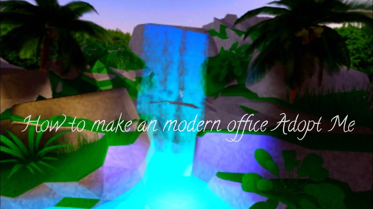 How To Build An Modern Office Adopt Me Youtube - roblox adopt me landscape