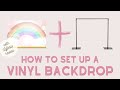 How to Hang a Backdrop + Lofaris Backdrop Review | How to Set Up Vinyl Backdrop | Backdrop Tutorial