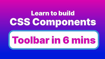 Build a Toolbar in 5 mins using HTML and CSS