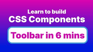 Build a Toolbar in 5 mins using HTML and CSS