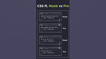 Noob vs pro developer #css #webdesign