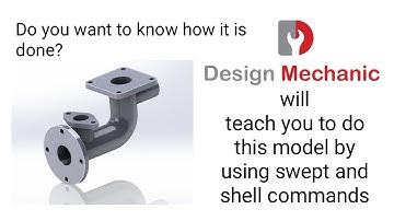 #33 Solidworks tutorial | Swept Boss/Base and Shell | Modelling | Design Mechanic