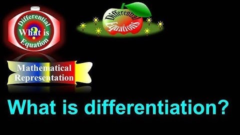 What is Differential Equation? - Differentiation - Derivative - Calculus through animation by #Moein