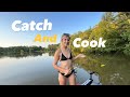 Bream fishing catch and cook