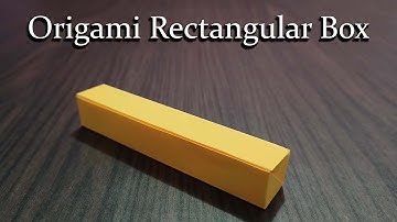 [DETAILED TUTORIAL] Origami Rectangular Box: Easy Paper Folding for Beginners
