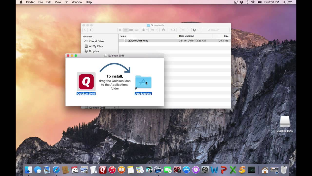 install quicken 2015 intuit id