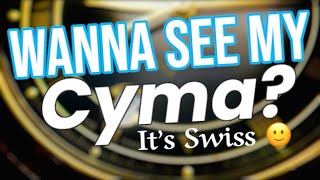 Looking at a Swiss-Made Vintage Cyma Quartz