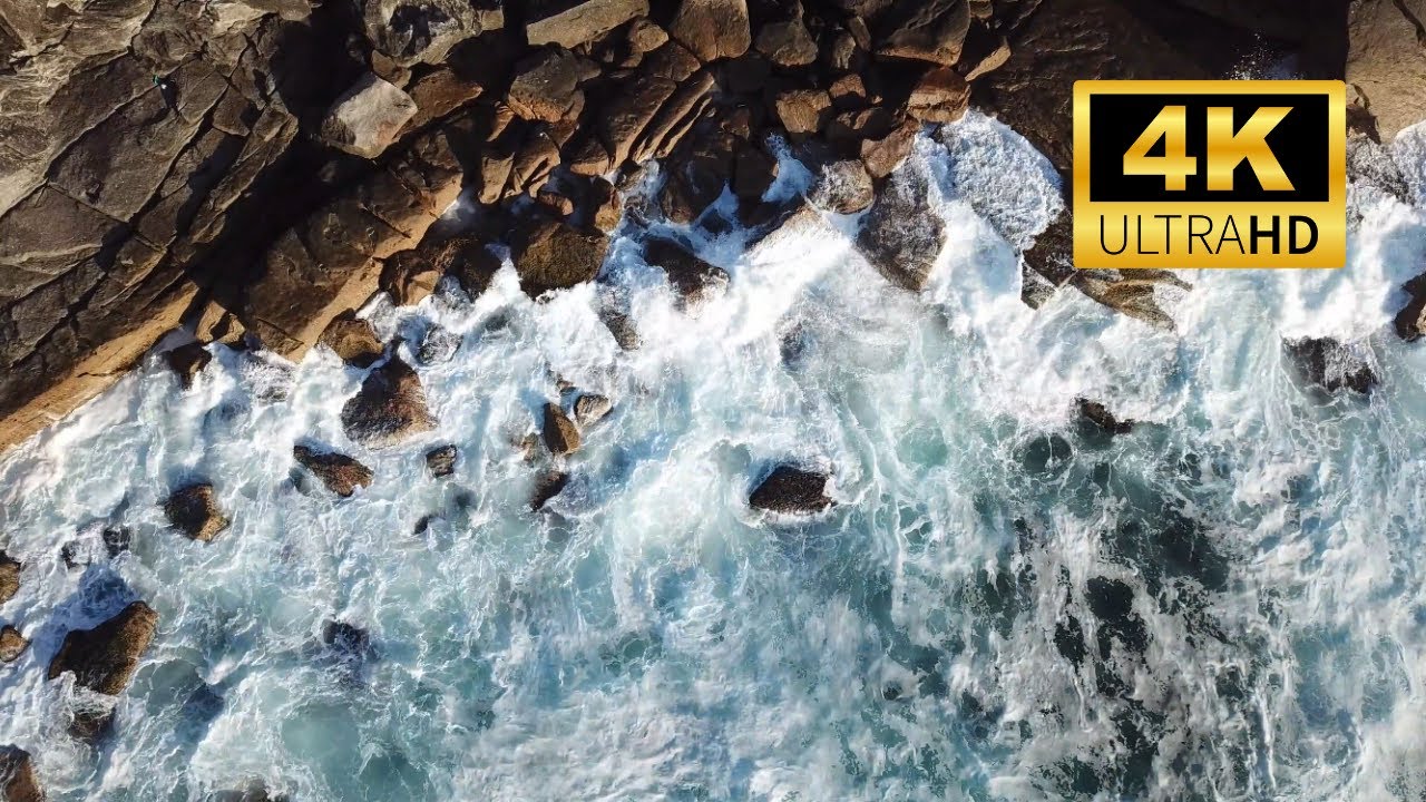 RUMORE DEL MARE SUGLI SCOGLI RILASSANTE PER CALMARE LA MENTE - YouTube