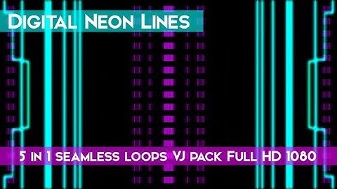 Digital Neon Lines VJ Loops | Videohive Project Templates