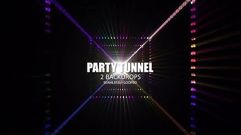 Party Tunnel Stock Motion Graphics