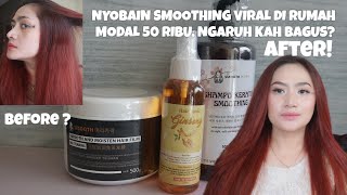 CARA SMOOTHING KERATIN RAMBUT SENDIRI 50RIBUAN? VIRAL DI TIKTOK ,BAGUS???SMOOTHING RAMBUT SENDIRI screenshot 4