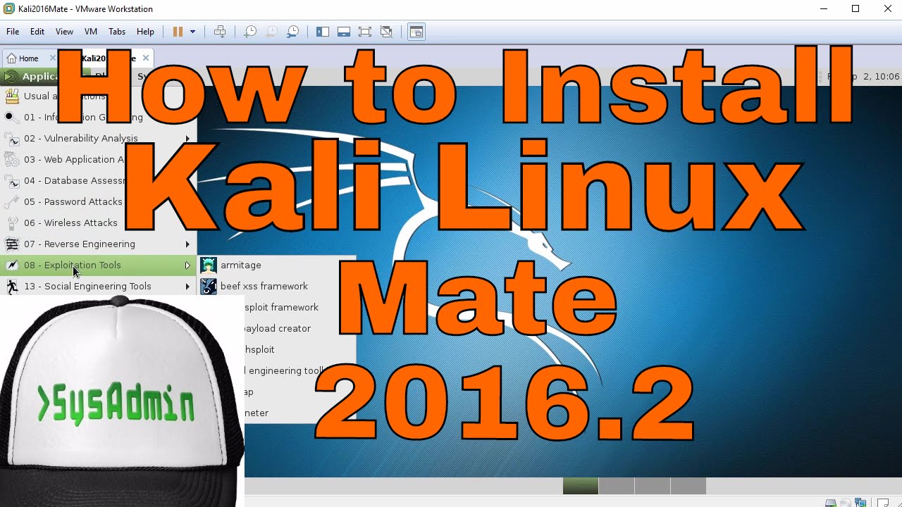 install vmware tools on kali linux 2016