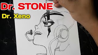 How to Draw Dr. Stone Character - Dr. Xeno 2x speed preview - YouTube