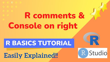 R Basic Tutorial (Easily Explained): how to add comments in your R codes