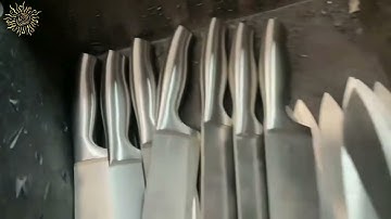 How to polish knife handle automatically