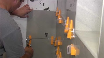 Large format tiles installation with Perfect Level Master