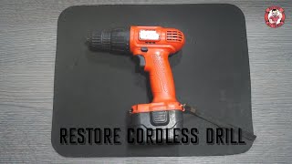 RESTORE ALL THINGS 3# Restore Black & Decker CD961 (9.6V) Cordless Drill  Şarjlı Matkap Yenilemesi