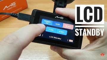 Mio MiVue | How to change the LCD display settings of HUD Standby