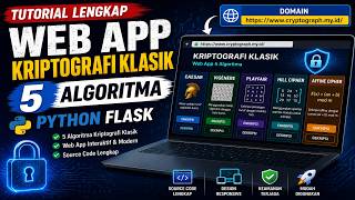 Tutorial Lengkap: Web App Kriptografi Klasik 5 Algoritma - Python Flask + Deploy Domain .my.id