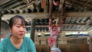 18 year old single mother harvests cauliflower to sell at market - Repairs house - Cooks