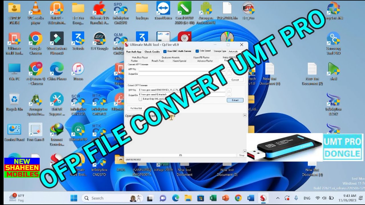 Ofp File OFP FILE CONVERT UMT PRO BY NEW SHAHEEN MOBILES - YouTube