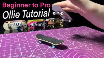 How to Jump / Ollie On A Tech Deck / Fingerboard  Like a Pro (Step by Step Tutorial)
