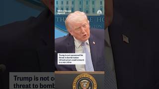 Trump is not concerned his threat to bomb Iranian infrastructure could amount to a war crime
