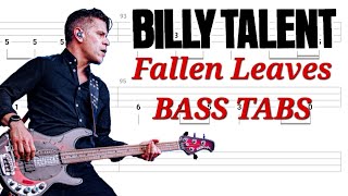 Billy Talent - Fallen Leaves BASS TABS | Cover | Tutorial | Lesson