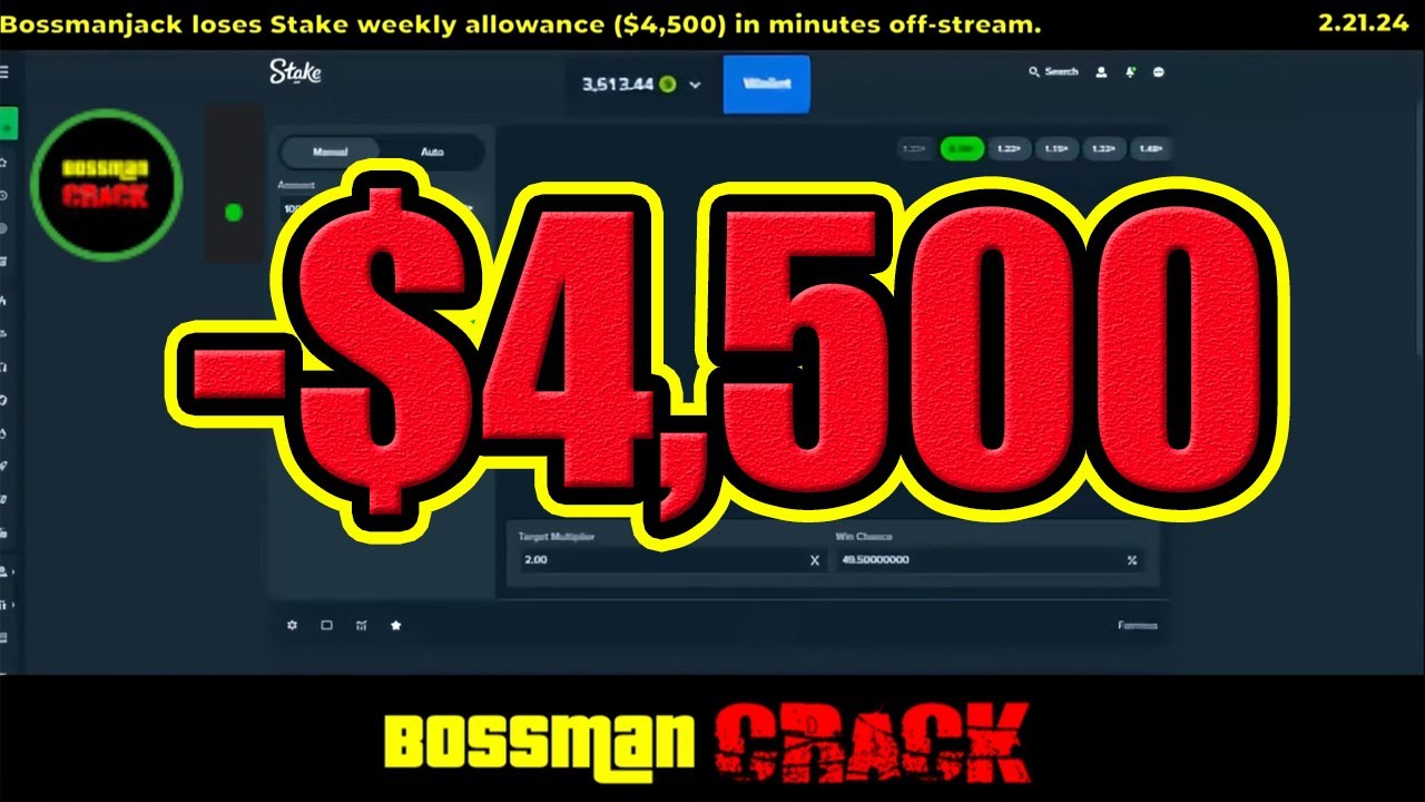 If Bossmanjack keeps doing this, he will lose his Stake sponsorship ...