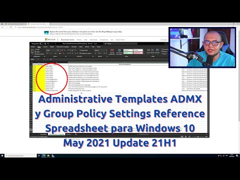 Administrative Templates (ADMX) y Group Policy Settings Reference Spreadsheet para Windows 10 21H1