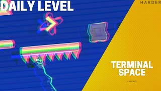&quot;Terminal Space&quot; by JBRedux [100%] (Harder) [3 Coins] [Daily] | Geometry Dash