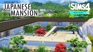 The Sims 4 Snowy Escape - JAPANESE MANSION - Speed Build