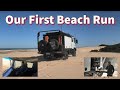 Fb our first beach run