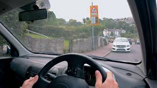 Driving around my hometown Torquay, Devon, England UK