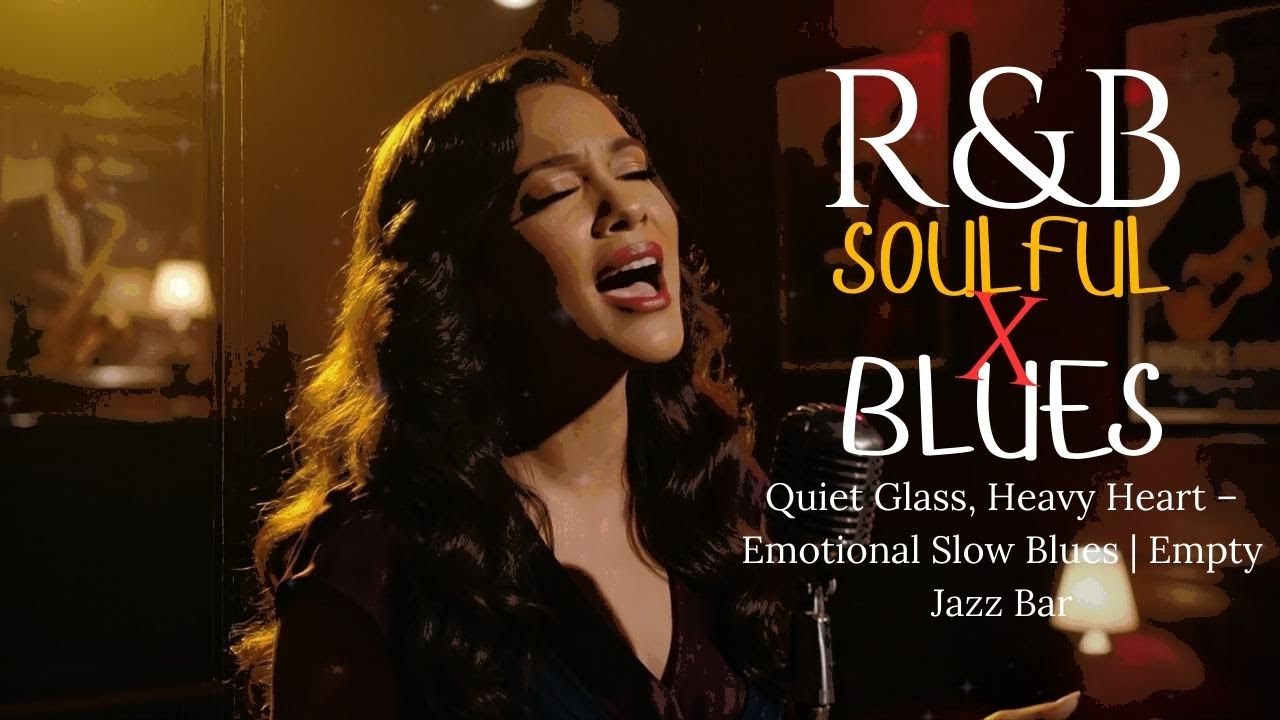 【R&B Soul x Blues】Quiet Glass, Heavy Heart – Emotional Slow Blues  Empty Jazz Bar