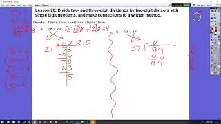 5th-Grade Eureka Math Module 2 Topic F Lesson 20