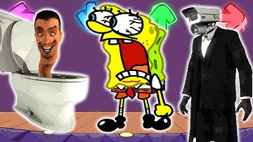 FNF Character Test | Gameplay VS My Playground | Skibidi Toilet, Pibby, SpongeBob