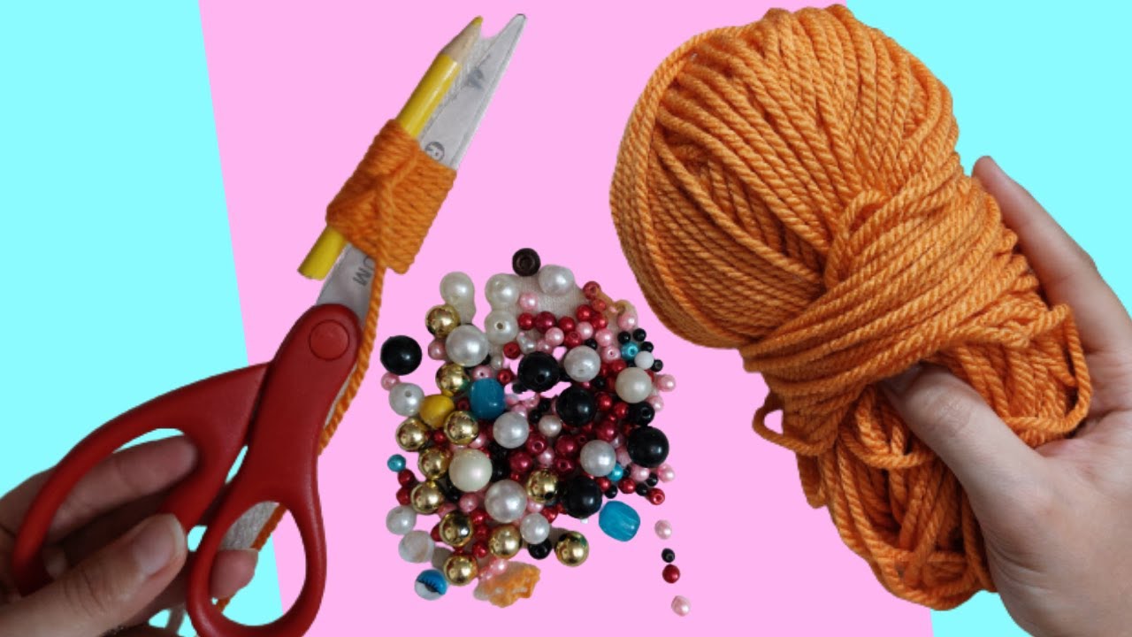 new-creative-ideas-of-art-and-craft-woolen-flower-making-easy-woolen