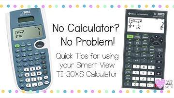 TI-SmartView Emulator for the TI-30XS - Quick Tutorial Video