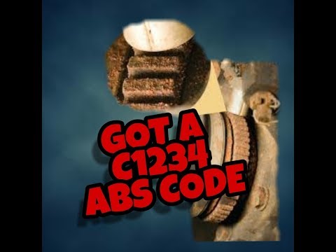 Got A C1234 ABS Code Today - Nice FIx!