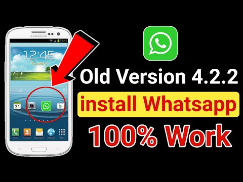 How To Install Whatsapp On Old Android Version | Install Samsung Old Whatsapp Version | Old Whatsapp