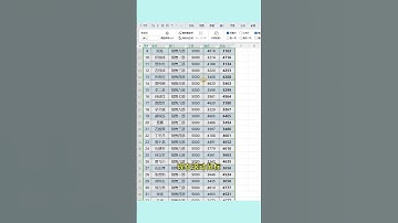 同时冻结显示首行和尾行！#EXCEL #0基础学电脑 #办公技巧 #电脑知识 #文员
