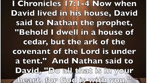 I Chronicles 17:1-4 -  What To Do When God Says No