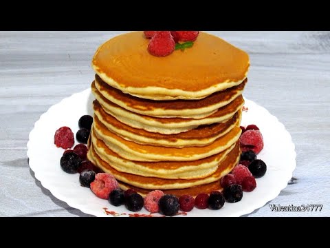 PANCAKES! Fluffy Pancakes with Milk. Delicious Pancake Recipe.