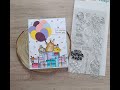 RETO tarjetería con Cáceres Crafs. Tarjeta de CUMPLEAÑOS. Birthday card. MAMA ELEPHANT