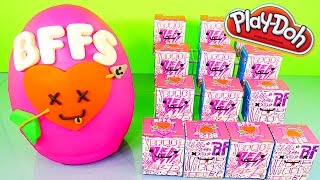Play Doh Giant Surprise Egg Videos BFFS Kidrobot Blind Boxes DCTC Playdough Disney Cars Toy Club