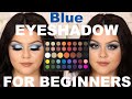 Morphe x James Charles Palette Blue Eyeshadow Tutorial For Beginners