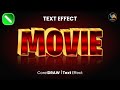 Movie Style 3D Text Effect in CorelDRAW | Professional Text Effect Tutorial